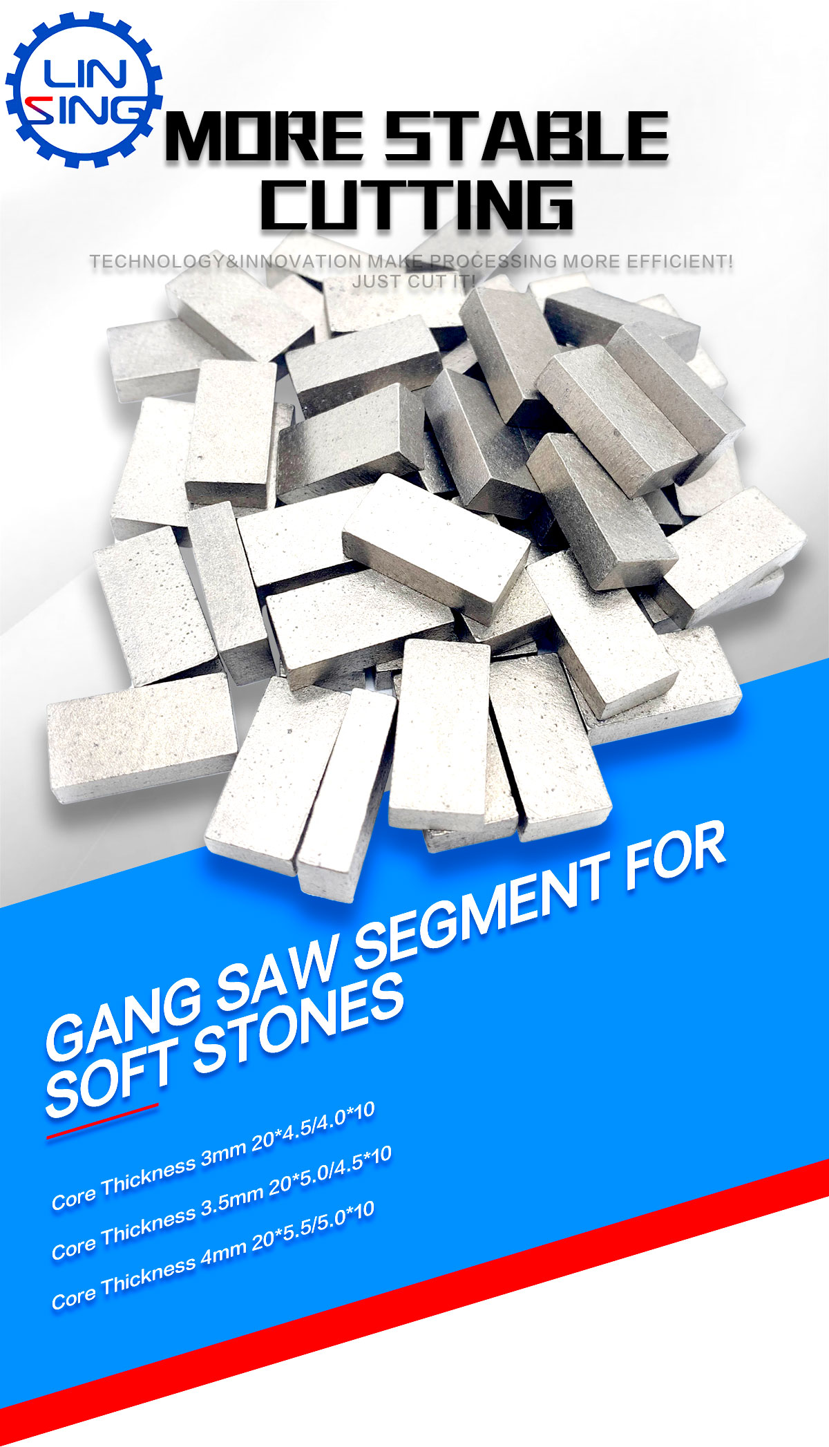 gangsaw segments