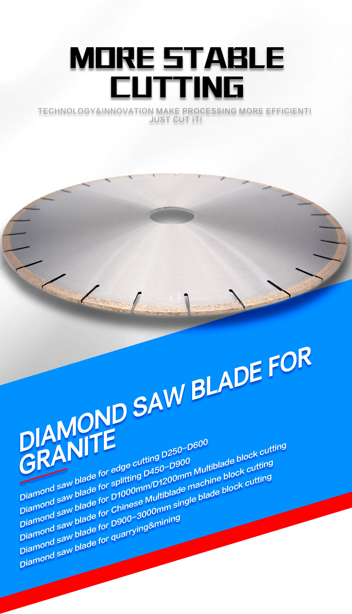 Diamond saw blades for granite cutting
